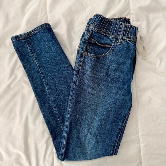 Gap Kids Slim Stretch Pull On Elastic Waist Denim Jeans Size XL / Size 12 - Picture 7 of 7